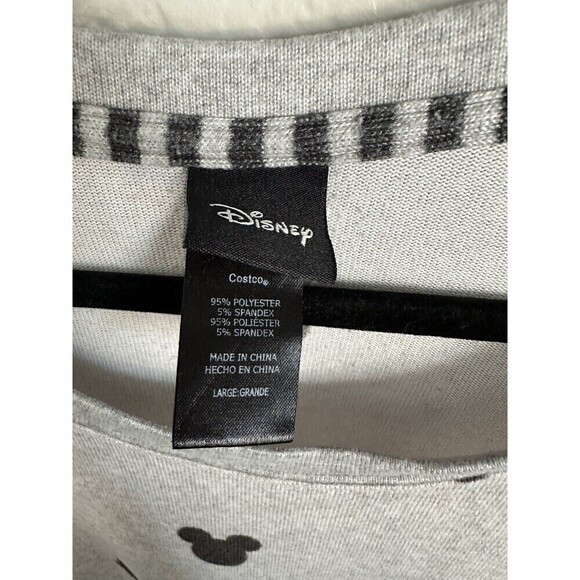 Disney Costco Women's Pajama Sweatshirt Size Large Mickey Mouse Print Multicolor - Picture 3 of 6